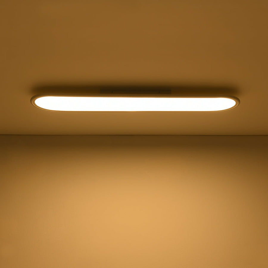 Farmhouze Light - Minimalist Linear White Oblong Dimable LED Ceiling Light - Ceiling Light - 35.4 in - 
