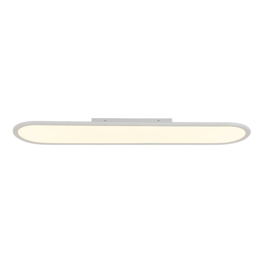 Farmhouze Light - Minimalist Linear White Oblong Dimable LED Ceiling Light - Ceiling Light - 35.4 in - 
