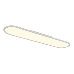 Farmhouze Light - Minimalist Linear White Oblong Dimable LED Ceiling Light - Ceiling Light - 35.4 in - 