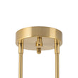Load image into Gallery viewer, Farmhouze Light-Minimalist White Glass Globe Linear 4-Light Sputnik Semi Flush-Ceiling Light-Brass-
