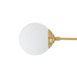 Load image into Gallery viewer, Farmhouze Light-Minimalist White Glass Globe Linear 4-Light Sputnik Semi Flush-Ceiling Light-Brass-
