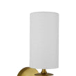Load image into Gallery viewer, Farmhouze Light-Modern 1-Light Linen Cylinder Brass Vanity Wall Sconce-Wall Sconce-2 Packs-
