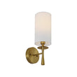 Load image into Gallery viewer, Farmhouze Light-Modern 1-Light Linen Cylinder Brass Vanity Wall Sconce-Wall Sconce-2 Packs-
