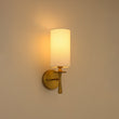 Load image into Gallery viewer, Farmhouze Light-Modern 1-Light Linen Cylinder Brass Vanity Wall Sconce-Wall Sconce-2 Packs-
