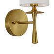 Load image into Gallery viewer, Farmhouze Light-Modern 1-Light Linen Cylinder Brass Vanity Wall Sconce-Wall Sconce-2 Packs-
