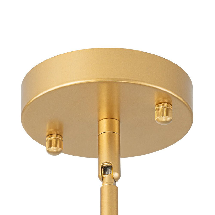 Farmhouze Light - Modern 12 - Light White Glass Globe Bubble Sputnik Ceiling Light - Ceiling Light - Brass - 