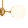 Load image into Gallery viewer, Farmhouze Light-Modern 3-Light Frosted Glass Globe Sputnik Semi Flush-Ceiling Light-Brass-
