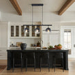 Load image into Gallery viewer, Farmhouze Light - Modern 3 - Light Gray Tinted Glass Globe Linear Island Pendant - Chandelier - 3 Bulbs - 
