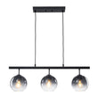 Load image into Gallery viewer, Farmhouze Light - Modern 3 - Light Gray Tinted Glass Globe Linear Island Pendant - Chandelier - 3 Bulbs - 
