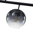 Load image into Gallery viewer, Farmhouze Light - Modern 3 - Light Gray Tinted Glass Globe Linear Island Pendant - Chandelier - 3 Bulbs - 
