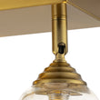 Load image into Gallery viewer, Farmhouze Light-Modern 4-Light Adjustable Glass Bell Shade Ceiling Track Light-Ceiling Light-Brass-
