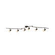 Load image into Gallery viewer, Farmhouze Light - Modern 6 - Light Branched Linear Crystal Spotlight Track Light - Ceiling Light - Black - 
