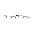 Load image into Gallery viewer, Farmhouze Light - Modern 6 - Light Branched Linear Crystal Spotlight Track Light - Ceiling Light - Black - 
