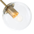 Load image into Gallery viewer, Farmhouze Light - Modern Brass 3 - Light Rounded Glass Sphere Ceiling Fixture - Ceiling Light - Transparent Glass - 
