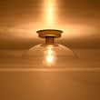Load image into Gallery viewer, Farmhouze Light - Modern Brass Round Glass Dome Single Ceiling Light - Ceiling Light - Brass - 

