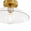 Load image into Gallery viewer, Farmhouze Light - Modern Brass Round Glass Dome Single Ceiling Light - Ceiling Light - Brass - 
