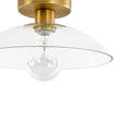 Load image into Gallery viewer, Farmhouze Light - Modern Brass Round Glass Dome Single Ceiling Light - Ceiling Light - Brass - 
