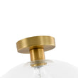Load image into Gallery viewer, Farmhouze Light - Modern Brass Round Glass Dome Single Ceiling Light - Ceiling Light - Brass - 
