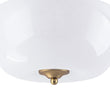 Load image into Gallery viewer, Farmhouze Light - Modern Brass Single Glossy Milk Cloudy Glass Ceiling Light - Ceiling Light - Brass - 
