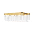 Load image into Gallery viewer, Farmhouze Light-Modern Brass Tiered Textured Glass Linear Island Flush Mount-Ceiling Light-25.6 in-
