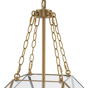 Farmhouze Light - Modern Candle Style Glass Geometric Cage Chandelier - Chandelier - 3 - Light - 