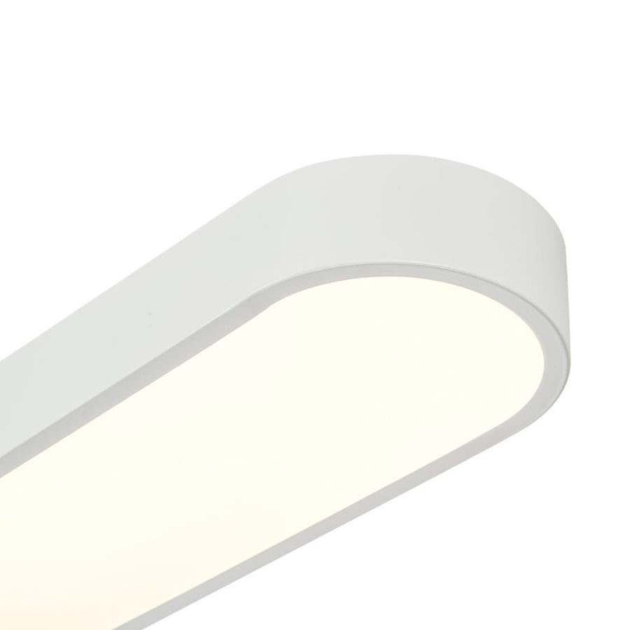 Farmhouze Light - Modern Dimmable LED Minimalism Oval Flush Mount Light - Ceiling Light - White - 