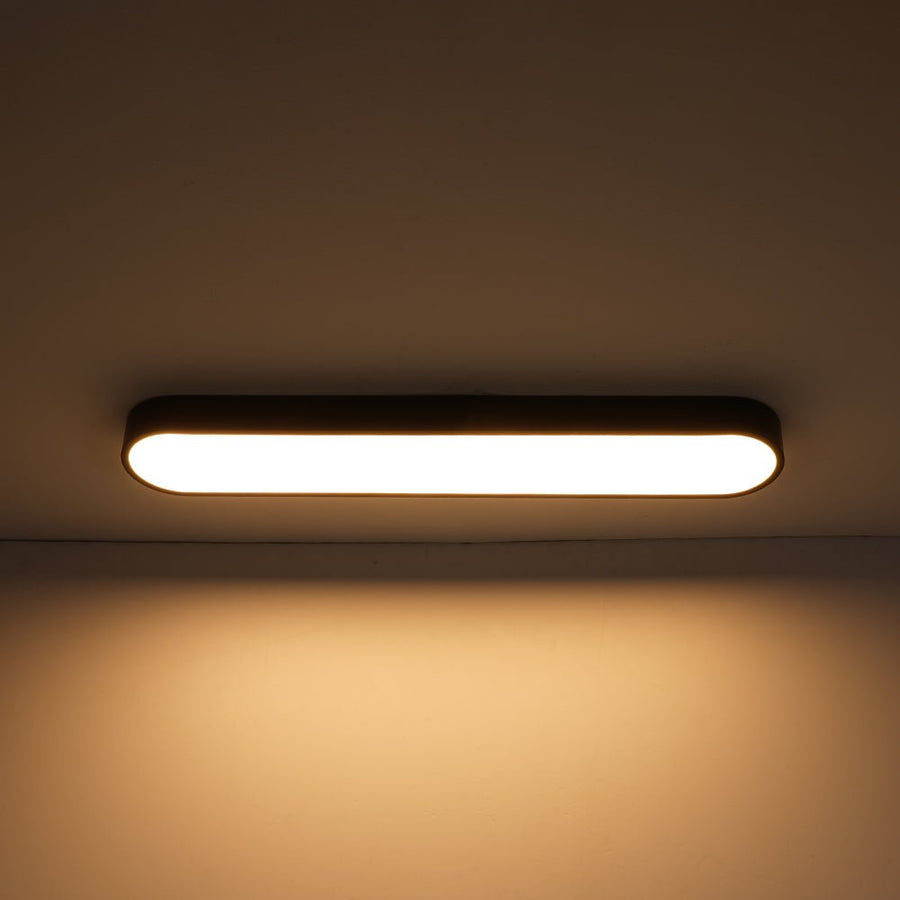 Farmhouze Light - Modern Dimmable LED Minimalism Oval Flush Mount Light - Ceiling Light - White - 
