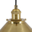 Load image into Gallery viewer, Farmhouze Light-Modern Farmhouse 1-Light Brass Metal Cone Shade Pendant-Pendant-1 Pack-
