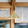 Load image into Gallery viewer, Farmhouze Light-Modern Farmhouse 1-Light Brass Metal Cone Shade Pendant-Pendant-1 Pack-
