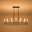 Load image into Gallery viewer, Farmhouze Light - Modern Farmhouse 12 - Light Candle Oblong Island Chandelier - Chandelier - 12 Bulbs - 
