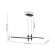 Load image into Gallery viewer, Farmhouze Light-Modern Farmhouse Dimmable LED Linear Kitchen Island Pendant-Chandelier-Black-

