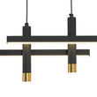 Load image into Gallery viewer, Farmhouze Light-Modern Farmhouse Dimmable LED Linear Kitchen Island Pendant-Chandelier-Black-
