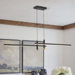 Load image into Gallery viewer, Farmhouze Light-Modern Farmhouse Dimmable LED Linear Kitchen Island Pendant-Chandelier-Black-
