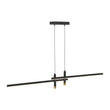 Load image into Gallery viewer, Farmhouze Light-Modern Farmhouse Dimmable LED Linear Kitchen Island Pendant-Chandelier-Black-
