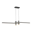 Load image into Gallery viewer, Farmhouze Light-Modern Farmhouse Dimmable LED Linear Kitchen Island Pendant-Chandelier-Black-
