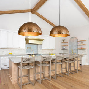 Modern Farmhouse Simple Oversized Metal Dome Pendant Farmhouze Light