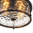 Load image into Gallery viewer, Farmhouze Light-Modern Farmhouse Round Hammered Glass Drum Ceiling Light-Ceiling Light-Black-
