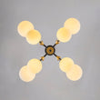 Load image into Gallery viewer, Farmhouze Light-Modern Frosted Glass Bubble Molecular Sputnik Chandelier-Chandelier-Brass Black-
