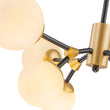 Load image into Gallery viewer, Farmhouze Light-Modern Frosted Glass Bubble Molecular Sputnik Chandelier-Chandelier-Brass Black-
