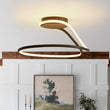Load image into Gallery viewer, Farmhouze Light - Modern Linear Swirled Dimmable LED Semi Flush Ceiling Light - Ceiling Light - 17 in - 
