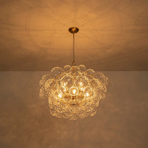 Farmhouze Light - Modern Luxe Brass Water Glass Globe Bubble Chandelier - Chandelier - 8 - Light - 