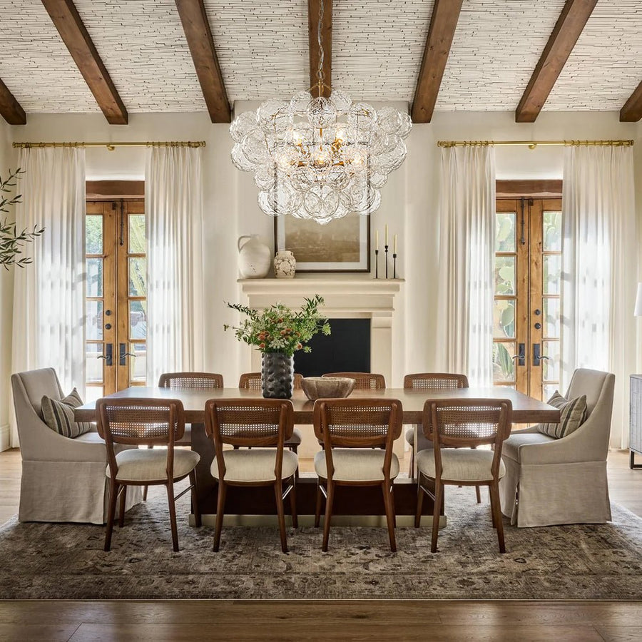 Farmhouze Light - Modern Luxe Brass Water Glass Globe Bubble Chandelier - Chandelier - 8 - Light - 