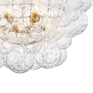 Farmhouze Light - Modern Luxe Brass Water Glass Globe Bubble Chandelier - Chandelier - 8 - Light - 
