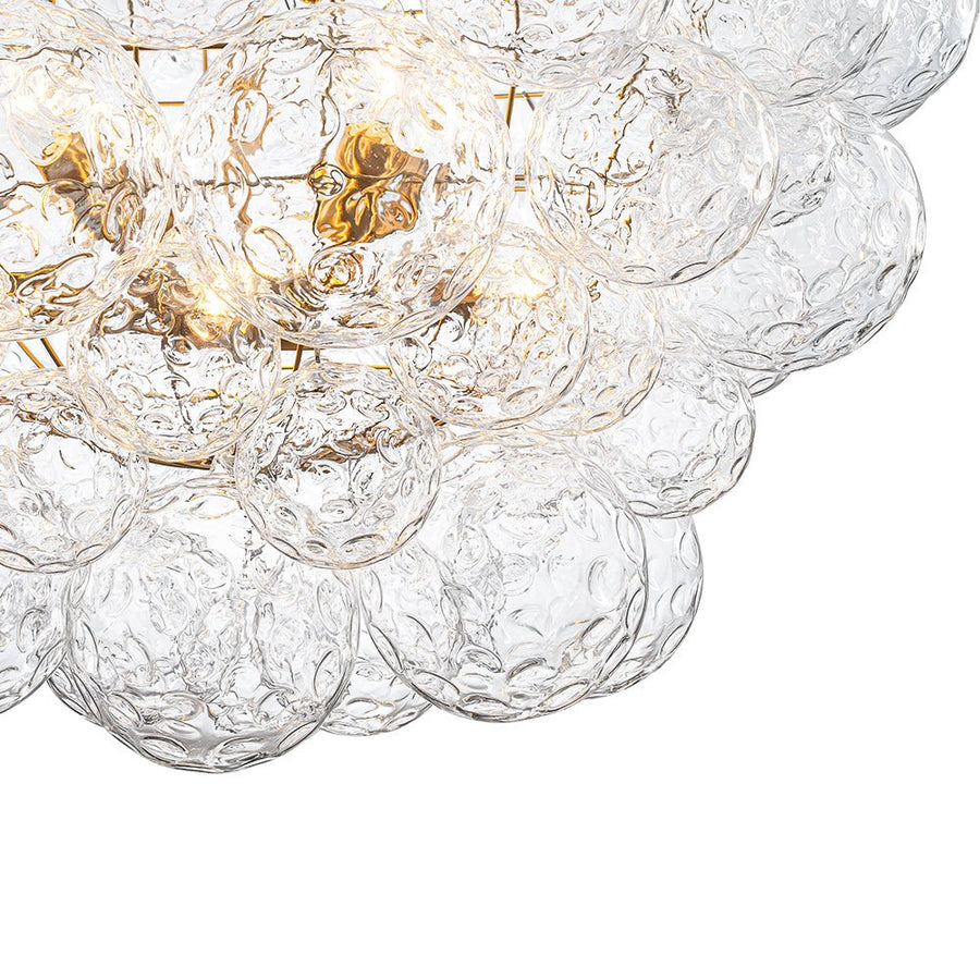 Farmhouze Light - Modern Luxe Brass Water Glass Globe Bubble Chandelier - Chandelier - 8 - Light - 