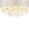 Load image into Gallery viewer, Farmhouze Light-Modern Luxe Crystal Capiz Shell Drum Cage Chandelier-Chandelier-17.7 in-
