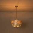 Load image into Gallery viewer, Farmhouze Light-Modern Luxe Crystal Capiz Shell Drum Cage Chandelier-Chandelier-17.7 in-
