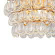 Load image into Gallery viewer, Farmhouze Light-Modern Luxury Brass 3-Tier Round Crystal Drop Ceiling Light-Ceiling Light-15 in-
