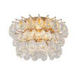 Load image into Gallery viewer, Farmhouze Light-Modern Luxury Brass 3-Tier Round Crystal Drop Ceiling Light-Ceiling Light-15 in-
