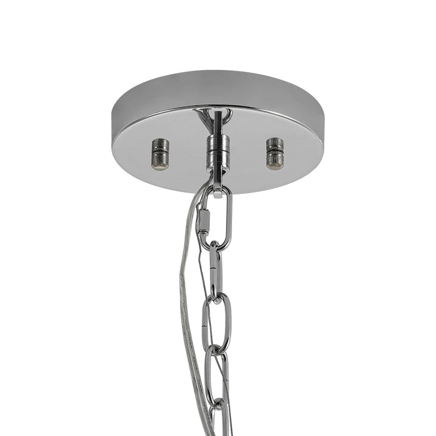 Farmhouze Light - Modern Luxury Crystal Floral Round Firework Starburst Chandelier - Chandelier - Chrome - 