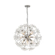 Load image into Gallery viewer, Farmhouze Light - Modern Luxury Crystal Floral Round Firework Starburst Chandelier - Chandelier - Chrome - 
